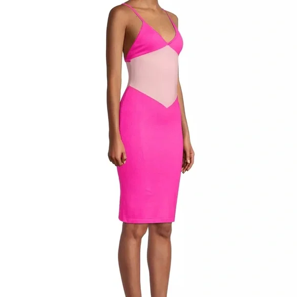 Victor Glemaud color block knee length dress - Picture 5 of 9